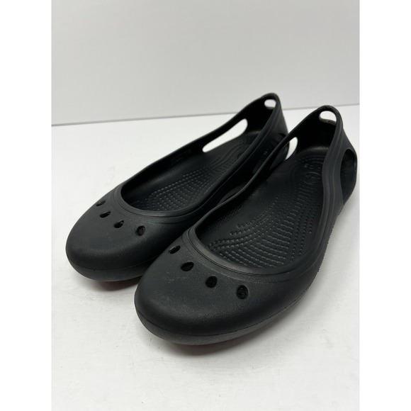 Crocs Kadee Women's Flat - Black Size 9 (11215) - Picture 1 of 8